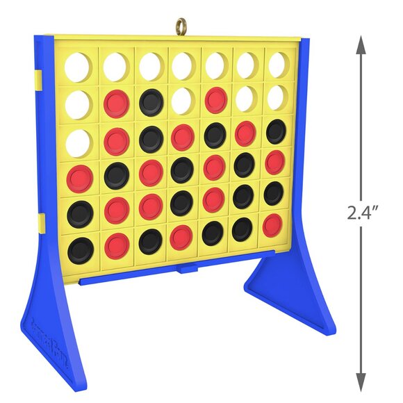 New! Connect Four Game Hallmark Keepsake Christmas Ornament 2019 Hasbro Toy - Picture 3 of 5